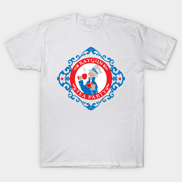 Mad Hatter Uncle Sam T-Shirt by RaygunTeaParty